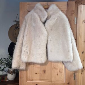 Chic Cream Kylie Overland Reversible Sheepskin Jacket